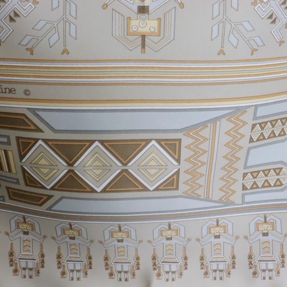 Anthony Paine Skemo Scarf Made in Italy Polyester Northwest Coast Retro - Picture 7 of 11